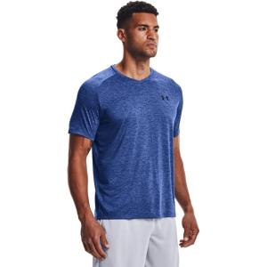 imageUnder Armour Mens Tech 20 VNeck ShortSleeve TShirtTech Blue 432White