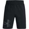 imageUnder Armour Mens AcademySteel UA Woven Graphic Modern Low Rise MultiSport Short002 Black   Pitch Gray