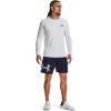 imageUnder Armour Mens AcademySteel UA Woven Graphic Modern Low Rise MultiSport Short410 Midnight Navy   White