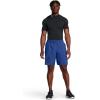 imageUnder Armour Mens AcademySteel UA Woven Graphic Modern Low Rise MultiSport Short432 Tech Blue   Black