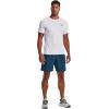 imageUnder Armour Mens AcademySteel UA Woven Graphic Modern Low Rise MultiSport Short437 Petrol Blue   Capri