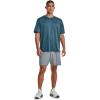 imageUnder Armour Mens AcademySteel UA Woven Graphic Modern Low Rise MultiSport Short465 Harbor Blue   Lime Surge
