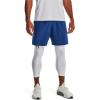 imageUnder Armour Mens AcademySteel UA Woven Graphic Modern Low Rise MultiSport Short471 Blue Mirage   White