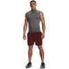 imageUnder Armour Mens AcademySteel UA Woven Graphic Modern Low Rise MultiSport Short690 Chestnut Red   Bolt Red