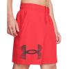 imageUnder Armour Mens AcademySteel UA Woven Graphic Modern Low Rise MultiSport Short713 Racer Red   Black