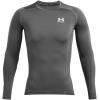 imageUnder Armour Mens HeatGear Compression LongSleeve TShirt025 Castlerock   White