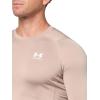 imageUnder Armour Mens HeatGear Compression LongSleeve TShirt236 Sahara   White