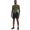imageUnder Armour Mens HeatGear Compression LongSleeve TShirt390 Marine Od Green   White
