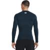 imageUnder Armour Mens HeatGear Compression LongSleeve TShirt466 Darling Blue   White