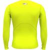 imageUnder Armour Mens HeatGear Compression LongSleeve TShirt731 Highvis Yellow   Black