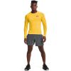 imageUnder Armour Mens HeatGear Compression LongSleeve TShirt790 Taxi   Black