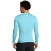 imageUnder Armour Mens HeatGear Compression LongSleeve TShirt914 Sky Blue   White