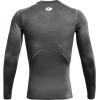 imageUnder Armour Mens HeatGear Compression LongSleeve TShirtCarbon Heather 090Black