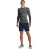 imageUnder Armour Mens HeatGear Compression LongSleeve TShirtCarbon Heather 090Black