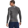 imageUnder Armour Mens HeatGear Compression LongSleeve TShirtCarbon Heather 090Black