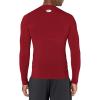 imageUnder Armour Mens HeatGear Compression LongSleeve TShirtCardinal 625White