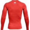 imageUnder Armour Mens HeatGear Compression LongSleeve TShirtDark Orange 860Black
