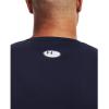imageUnder Armour Mens HeatGear Compression LongSleeve TShirtMidnight Navy 410White