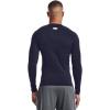 imageUnder Armour Mens HeatGear Compression LongSleeve TShirtMidnight NavyWhite