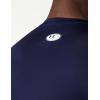imageUnder Armour Mens HeatGear Compression LongSleeve TShirtMidnight NavyWhite