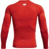 imageUnder Armour Mens HeatGear Compression LongSleeve TShirtRadiant Red 839White
