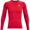 imageUnder Armour Mens HeatGear Compression LongSleeve TShirtRed 600White