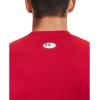 imageUnder Armour Mens HeatGear Compression LongSleeve TShirtRed 600White