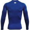 imageUnder Armour Mens HeatGear Compression LongSleeve TShirtRoyal Blue 400White