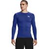 imageUnder Armour Mens HeatGear Compression LongSleeve TShirtRoyal Blue 400White