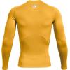 imageUnder Armour Mens HeatGear Compression LongSleeve TShirtSteeltown Gold 750Black