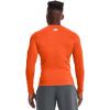 imageUnder Armour Mens HeatGear Compression LongSleeve TShirtTeam Orange 800Black