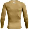 imageUnder Armour Mens HeatGear Compression LongSleeve TShirtTeam Vegas Gold 715Black