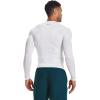 imageUnder Armour Mens HeatGear Compression LongSleeve TShirtWhite  Black