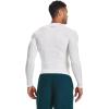 imageUnder Armour Mens HeatGear Compression LongSleeve TShirtWhite 100Black