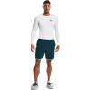 imageUnder Armour Mens HeatGear Compression LongSleeve TShirtWhite 100Black