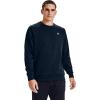 imageUnder Armour Mens Rival Fleece Crew TShirtAcademy Blue 408Onyx White
