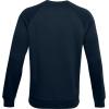 imageUnder Armour Mens Rival Fleece Crew TShirtAcademy Blue 408Onyx White