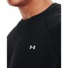 imageUnder Armour Mens Rival Fleece Crew TShirtBlack 001Onyx White