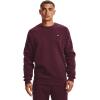 imageUnder Armour Mens Rival Fleece Crew TShirtDark Maroon 600Onyx White