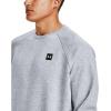imageUnder Armour Mens Rival Fleece Crew TShirtMod Gray Light Heather 011Onyx White