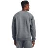 imageUnder Armour Mens Rival Fleece Crew TShirtPitch Gray Light Heather 012Onyx White