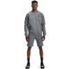 imageUnder Armour Mens Rival Fleece Crew TShirtPitch Gray Light Heather 012Onyx White
