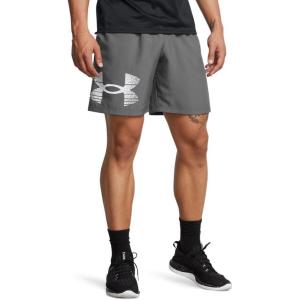 imageUnder Armour Mens AcademySteel UA Woven Graphic Modern Low Rise MultiSport Short025 Castlerock   White