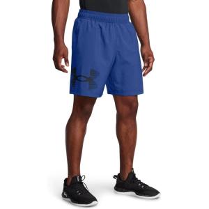 imageUnder Armour Mens AcademySteel UA Woven Graphic Modern Low Rise MultiSport Short432 Tech Blue   Black