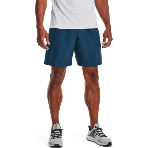 imageUnder Armour Mens AcademySteel UA Woven Graphic Modern Low Rise MultiSport Short437 Petrol Blue   Capri