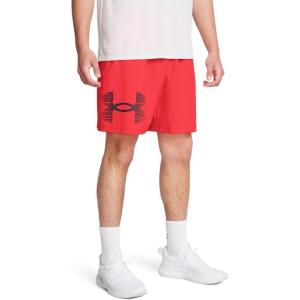 imageUnder Armour Mens AcademySteel UA Woven Graphic Modern Low Rise MultiSport Short713 Racer Red   Black