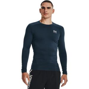 imageUnder Armour Mens HeatGear Compression LongSleeve TShirt466 Darling Blue   White