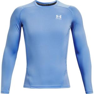 imageUnder Armour Mens HeatGear Compression LongSleeve TShirtCarolina Blue 475White
