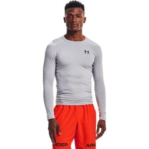 imageUnder Armour Mens HeatGear Compression LongSleeve TShirtMod Gray 011Black
