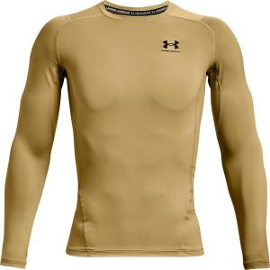 imageUnder Armour Mens HeatGear Compression LongSleeve TShirtTeam Vegas Gold 715Black